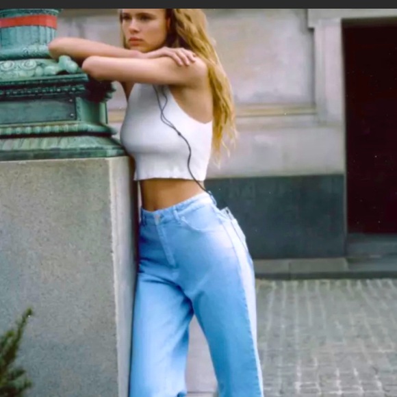 Zara Denim - 🎊Zara wide leg jeans pants blue sky. 👖